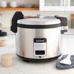 CUCKOO CR-3032 30-Cup (Uncooked) / 60-Cup (Cooked) Large Capacity Commercial Rice Cooker & Warmer with Nonstick Inner Pot, Switch Press (Silver/Black) - Image 6
