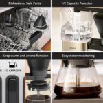 KRUPS Essential Brewer 8 Cup Drip Coffee Maker Machine SCA-Certified Blooming Technology, Barista-Quality, Pour-Over Coffee Machine, Easy to Clean Dishwasher Safe, Stainless Steel Design, Silver - Image 8