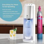 SodaStream E-TERRA Sparkling Water Maker (White) with CO2 and Carbonating Bottle - Image 4