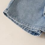 kid Young Girl Clothes Outfits Cute Sweet Bowknot Print T-Shirt + Bowknot 2 In 1 Denim Short Summer Clothing Set - Image 7