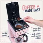 Nostalgia Retro 12-Cup Programmable Coffee Maker With LED Display, Automatic Shut-Off & Keep Warm, Pause-And-Serve Function, Pink - Image 5