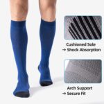 3 Pairs Compression Socks 15-20 mmHg for Women Men - Moderate Support for Circulation, Sports, Travel, Comfort Cuff - Image 5
