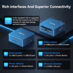 GEEKOM Mini PC IT12(3-Year Quality Support),with 12th Gen Intel i5-12450H Mini Computers,16GB RAM/512GB NVMe PCIe Gen 4 SSD Windows 11 Pro Desktop PC,USB 4.0/2.5G LAN/8K,for Business|Office|Home - Image 6