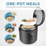 AROMA® 12-Cup (Cooked) Digital Rice & Grain Multicooker (ARC-966BD), Black - Image 3