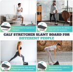 Slant Board for Calf Stretching, 5 Adjustable Angles Incline Board for Squat Wedge, 480 lbs Weight Capacity Calf Stretch Yoga Foam Wedge for Exercise, Squat, Ankle Mobility & Physical Therapy - Image 7