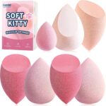 Makeup Sponge Set Foonbe Blender Sponges 7 Pcs for Liquid, Cream, and Powder, Latex Free, Multi colored Beauty Sponges with 1 Mini Sponge, Vegan & Cruelty-Free - Image 2
