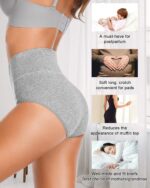 CULAYII Tummy Control Underwear for Women High Waisted Panties Full Coverage Cotton Postpartum Briefs Stretch Ladies Undies - Image 6