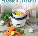 AROMA® 20-Cup (Cooked) One-Touch Rice Cooker and Food Steamer with Auto-Warm | 10 cups uncooked, 20 cups cooked (ARC-390NGP) - Image 4