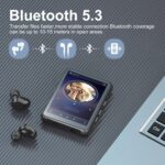 64GB MP3 Player Bluetooth 5.3 Touch Screen Music Player Portable mp4 Player with Speakers high Fidelity Lossless Sound Quality 2.4 inch mp3 FM Radio Recording e-Book - Image 4