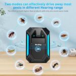 2025 Upgraded Version Ultrasonic Pest & Insect Repeller, Ultrasonic Repellent for Roach, Rodent, Mouse, Bugs, Mosquito, Mice, Spider, Ant,Electronic Plug in Pest Control,2 Mode Switching,6 Packs - Image 3