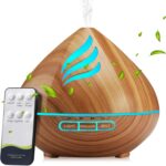 Essential Oil Scent Diffuser: 500ML Aroma Diffuser with Remote Control, Large Fragrance Aromatherapy Diffuser for Office Home Bedroom, Mist Humidifier with 14 Colors LED Lights and waterless Auto-Off - Image 2