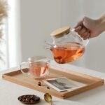 CnGlass Glass Teapot Stovetop Safe,30.4oz Clear Tea pot with Removable Filter Spout,Loose Leaf and Blooming Tea Maker - Image 7