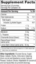 OLLY Sleep Gummy, 3 mg Melatonin, L-Theanine, Chamomile, Lemon Balm, Sleep Aid, Blackberry - 70 Count - Image 8