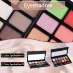 All In One Makeup Kit, Travel Makeup Kit, Makeup Gift Set, Makeup Kit for Women Full Kit, Makeup Bundle Includes Foundation Eyeshadow Palette Lipstick Eyeliner Mascara Contour Stick Cosmetic Brush Set - Image 9