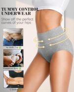 CULAYII Tummy Control Underwear for Women High Waisted Panties Full Coverage Cotton Postpartum Briefs Stretch Ladies Undies - Image 4