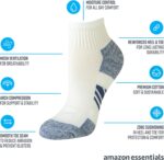 Amazon Essentials Ankle Compression Socks for Women, Breathable, Athletic, Cotton Blend, Cushioned, 6 Pairs - Image 3