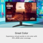 Dell G2725D Gaming Monitor - 27-inch QHD (2560x1440) up to 180 Hz, 2ms Response time, 99% RGB Display, DisplayPort/HDMI Connectivity, AMD FreeSync, Comfortview, Tilt Adjustable - Black - Image 5
