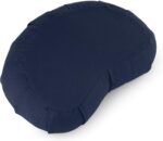 CRESCENT Zafu Meditation Cushion | Organic Cotton | Buckwheat Hulls | Removable Washable Cover - Image 3