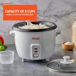 IMUSA USA GAU-00013 Electric Nonstick Rice Cooker 8-Cup (Uncooked) 16-Cup (Cooked), White - Image 5