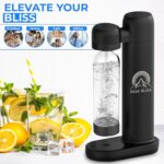 Original Soda Maker (Matte Black): Carbonate Drink (1L PET Bottle Included), Create Sparkling, Seltzer & Fizzy Water, Compatible with Any Screw-In 60L CO2 Carbonator (Not Included) - Image 6