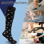 HYCLES Compression Sock for Women Men 4 Pairs for Athletic Sports Pregnacy Travel - Image 8