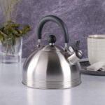 Mr. Coffee Carterton Stainless Steel Whistling Tea Kettle, 1.5-Quart, Mirror Polish - Image 3