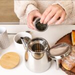 VeoHome Stainless Steel Tea Pot with Infuser - Keeps Heat Thanks to its Double Wall, Silver (0.5 Liter (17 oz))… - Image 8