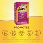 Nature's Way Alive! Women's Daily Ultra Multivitamin, High Potency Formula, Promotes Energy Metabolism and Muscle Function*, Women's Vitamins, Methylated Vitamin B12, 60 tablets - Image 4