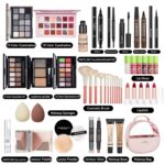 All In One Makeup Kit, Travel Makeup Kit, Makeup Gift Set, Makeup Kit for Women Full Kit, Makeup Bundle Includes Foundation Eyeshadow Palette Lipstick Eyeliner Mascara Contour Stick Cosmetic Brush Set - Image 3