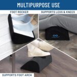 Foot Rest for Under Desk at Work - Memory Foam Office Foot Stool & Under Desk Footrest Leg Elevation Pillow for Gaming & Home Office, Supports Posture - Image 6