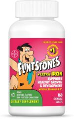 Flintstones Vitamins Chewable Kids Multivitamin with + Extra Iron for Toddler & Kid with Vitamin C, D, Vitamin B12, 160 Count (Packaging Will Vary) - Image 2