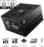 MSI MAG A850GL PCIE 5.1 & ATX 3.1 Gaming Power Supply - Full Modular - 80 Plus Gold Certified 850W - Compact Size - ATX PSU - 10 Year Warranty - Image 3