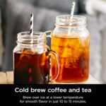 Ninja Hot and Cold Brewed System, Tea & Coffee Maker, with Auto-iQ, 6 Sizes, 5 Styles, 5 Tea Settings, 50 oz Thermal Carafe, Frother, Coffee & Tea Baskets, Dishwasher Safe Parts, Black, CP307 - Image 4