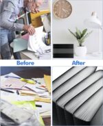 Cesil 3Pcs Expanding File Folders, 13 Pockets File Organizer Accordion File Holder with Elastic Buckles Closure, A4 Paper Document Organizer for Home School Office - Image 7