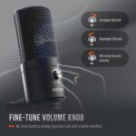 FIFINE USB Microphone, Metal Condenser Recording Microphone for MAC OS, Windows, Cardioid Laptop Mic for Recording Vocals, Voice Overs, Streaming, Meeting and YouTube Videos-K669B - Image 5