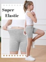 Resinta 6 Pack Girls Bike Shorts Under Dress Dance Cartwheel Shorts for Toddler Kids Summer Clothes Multicolor - Image 4