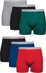Hanes Men's Boxer Briefs, Cool Dri Moisture-Wicking Underwear, Cotton No-Ride-up for Men, Multi-Packs - Image 2