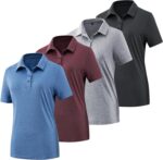 Women's Golf Polo Shirts Lightweight Moisture Wicking Short Sleeve Shirt Quick Dry Athletic Tennis Tops - Image 2