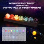 7 Chakra Healing Crystals with LED Wooden Stand – 40mm Natural Gemstone Spheres for Meditation, Reiki, Energy Balance, Night Light & Spiritual Gift for Women Home Decor - Image 7