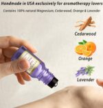 Calm Magnesium Roller Lavender Orange Cedarwood Essential Oil Roll On Calming Aromatherapy Self Care Stress Relief Destress Stocking Stuffers Gifts - Image 4