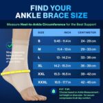 Modvel Foot & Ankle Brace Socks for Sprained Ankle Compression Sleeve - Plantar Fasciitis Relief Brace, Foot Support for pain Women & Men - Tendonitis & Arthritis Feet Sleeve, Stabilizing Ankles Wrap - Image 5