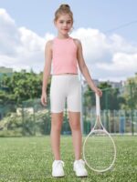 Resinta 6 Pack Girls Bike Shorts Under Dress Dance Cartwheel Shorts for Toddler Kids Summer Clothes Multicolor - Image 7
