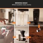 KRUPS Essential Brewer 8 Cup Drip Coffee Maker Machine SCA-Certified Blooming Technology, Barista-Quality, Pour-Over Coffee Machine, Easy to Clean Dishwasher Safe, Stainless Steel Design, Silver - Image 7