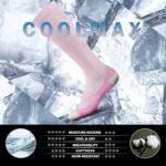 BRISIRA Coolmax Cooling Compression Knee High Socks Women 2 Pairs 15-20 mmHg Circulation Support for Nurse Running Travel - Image 3