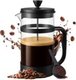Utopia Kitchen 34 Ounce 1 Liter French Press Coffee Maker, Tea Maker, Travel Coffee Presses, Heat Resistant Thickened Borosilicate Coffee Pot for Camping Travel Gifts, Black Pack of 1 - Image 2