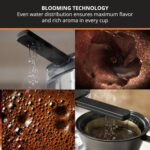 KRUPS Essential Brewer 8 Cup Drip Coffee Maker Machine SCA-Certified Blooming Technology, Barista-Quality, Pour-Over Coffee Machine, Easy to Clean Dishwasher Safe, Stainless Steel Design, Silver - Image 4