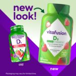 vitafusion Extra Strength Vitamin D3 Gummy, Strawberry Flavored Bone and Immune System Support (1) 120 Count - Image 3