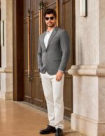 Vssjavun Mens Sport Coats Casual Blazer Two Button Lightweight Business Suit Jacket - Image 5
