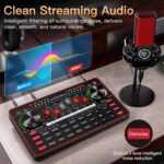 G3 Audio Mixer for Podcast Equipment Bundle，Live Sound Card for Streaming，Audio Interface DJ Mixer Sound Card/Board Condenser Microphone for Tiktok Gaming Video Content Creator - Image 5