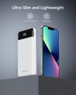 Portable Charger with Built in Cables, Portable Charger with Cords Wires Slim 10000mAh Travel Battery Pack 6 Outputs 3 Inputs 3A Fast Charging Power Bank for Samsung Google Pixel LG Moto iPhone iPad - Image 6